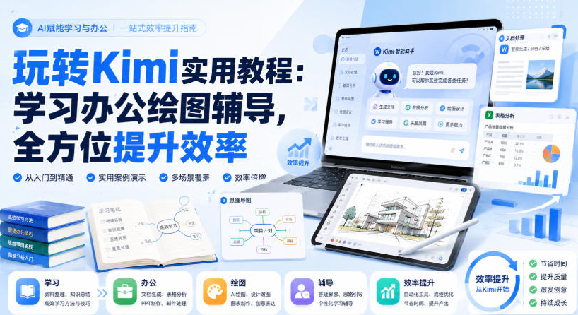 玩转Kimi实用教程：学习办公绘图辅导，全方位提升效率