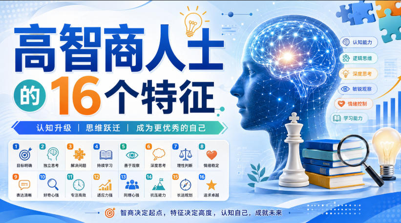 付费文章：高智商人士的16个特征