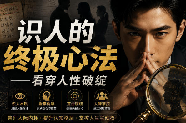 付费文章：识人的终极心法——看穿人性破绽