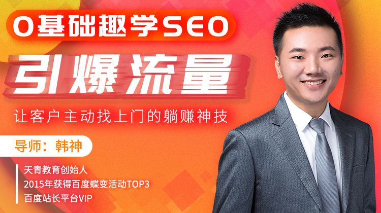 0基础趣学SEO，引爆流量，让客户主动找上门