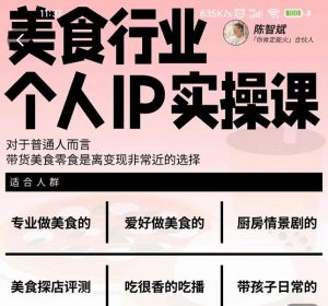 美食行业个人IP实操课