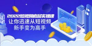 董十一2022 短视频底层实操课，价值8980