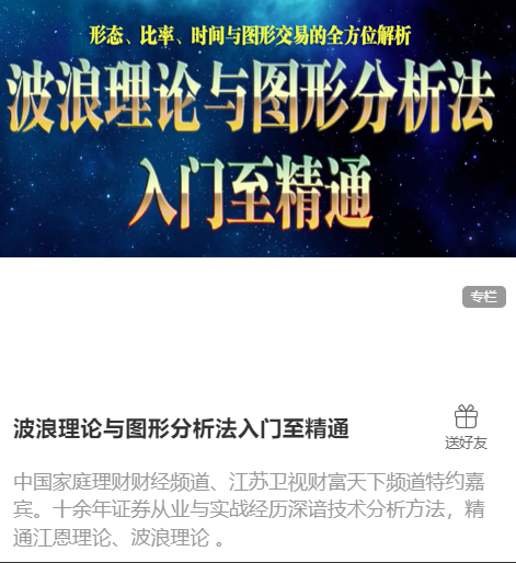 陈译辉-波浪理论与图形分析法入门至精通