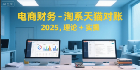 电商财务-淘系天猫对账2025，理论+实操