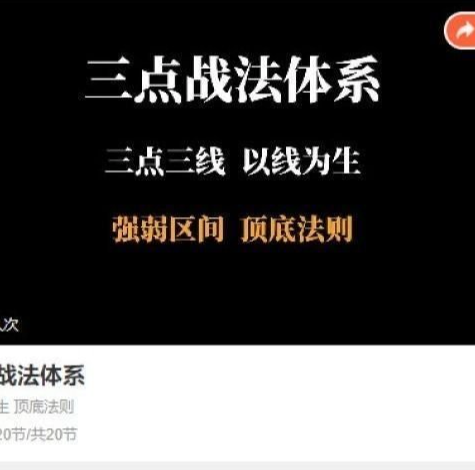 【半山猎人】三点战法交易体系,三点三线以线为生，强弱区间顶底法则